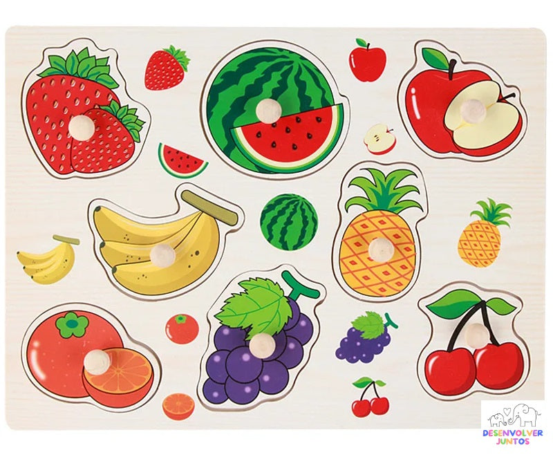 Quebra-cabeça Divertido Animais / Frutas
