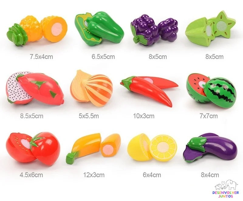 Conjunto Corta Frutas e Legumes