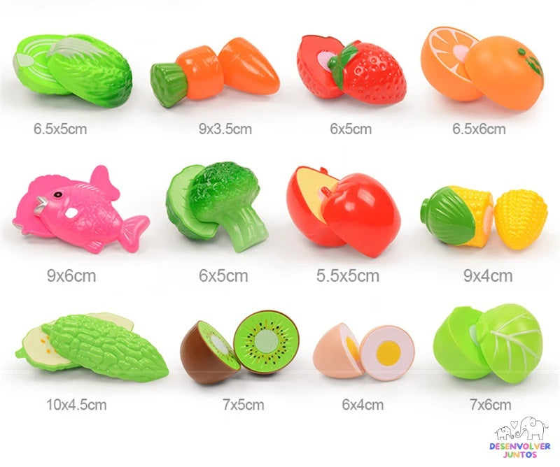 Conjunto Corta Frutas e Legumes