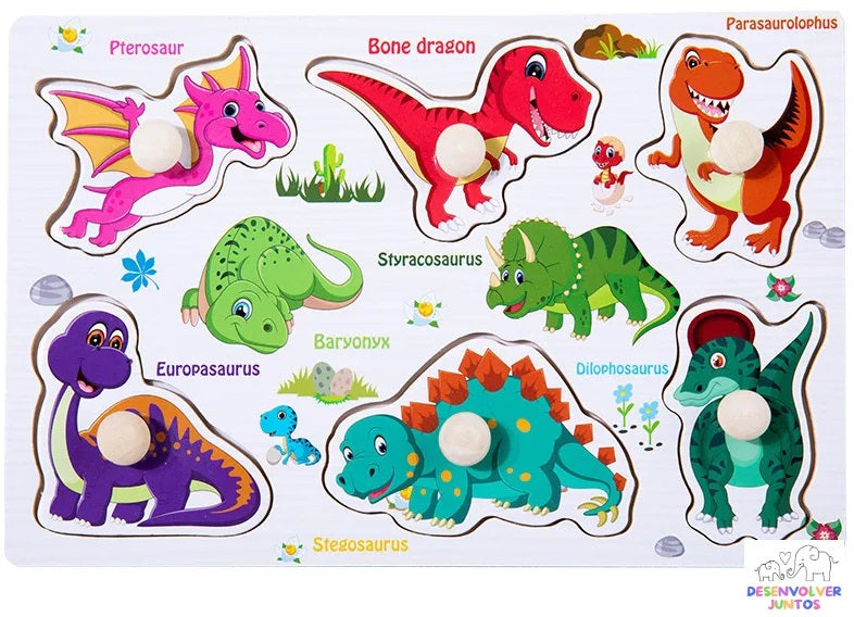 Quebra-cabeça Divertido Dinossauros / Fazenda / Mar